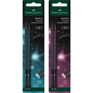 FABER-CASTELL Bleistiftset Sparkle Midnight BK 2BS
