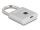 Navilock Vorhängeschloss mit Fingerabdruck 75x45x13mm silber