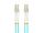 Lanberg FO-LULU-MD31-0010-TQ InfiniBand/Glasfaserkabel 1 m LC Aqua-Farbe