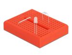 DELOCK Experimentier-Mini Steckbrett 170 Kontakte rot