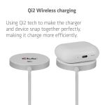 CLUB3D CAC-3026 Qi2 25W kabelloses Ladegerät Weiß Qi 2.2 MagSafe-kompatibles Magnetpad