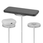 CLUB3D CAC-3026 Qi2 25W kabelloses Ladegerät Weiß Qi 2.2 MagSafe-kompatibles Magnetpad