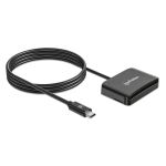 Manhattan 102742 Smart-Card-Lesegerät USB USB Typ-C Schwarz