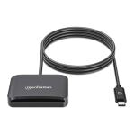 Manhattan 102742 Smart-Card-Lesegerät USB USB Typ-C Schwarz