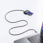 Manhattan 102742 Smart-Card-Lesegerät USB USB Typ-C Schwarz
