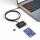 Manhattan 102742 Smart-Card-Lesegerät USB USB Typ-C Schwarz