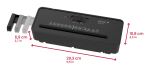 Genie 260 S Plus Aktenvernichter Streifenzerkleinerung 72 dB 22 cm Schwarz