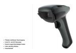 Safescan 350-BT Tragbares Barcodelesegerät 1D/2D CMOS Schwarz, Grau