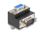 DELOCK Adapter VGA Stecker zu Buchse 270° gewinkelt