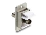 DELOCK Panel Mount ST Simplex Buchse zu ST Simplex Buchse