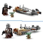 Lego Star Wars Der Mandalorianer und Grogu auf Bike--75436