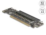 DELOCK PCI Express 4.0 x16 Karte zu 2x M.2 Key M NVMe Slot