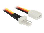 Delock Lüfter Stromkabel 3 Pin Stecker zu 3 Pin Bu...
