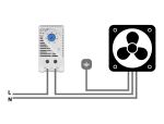 DELOCK Thermostat mit Öffner-Kontakt für Hutschiene