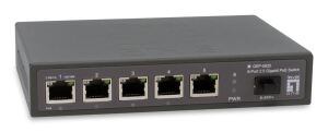 LevelOne GEP-0625 Netzwerk-Switch Unmanaged 2.5G Ethernet (100/1000/2500) Power over Ethernet (PoE) Schwarz