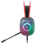 Deltaco Gaming GAM-186 Kopfhörer & Headset Kabelgebunden Kopfband USB Typ-A Schwarz, Transparent