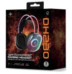 Deltaco Gaming GAM-186 Kopfhörer & Headset Kabelgebunden Kopfband USB Typ-A Schwarz, Transparent