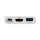 Tripp Lite U444-06N-HU-C USB-C zu HDMI Adapter mit USB 3.x (5 Gbps) Nabenanschluss und PD-Aufladung, HDCP, Weiß