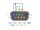 DELOCK RS-232/422/485 Loopback Adapter mit DB9 Stecker