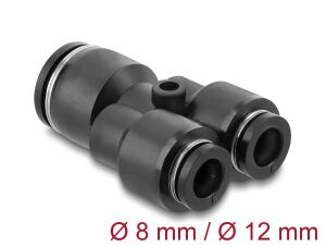DELOCK Pneumatik Steckverbinder 2x8mm > 1x12mm Y-Form