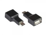 Alcasa USB-AD201 Kabeladapter USB C USB A Schwarz