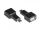 Alcasa USB-AD201 Kabeladapter USB C USB A Schwarz