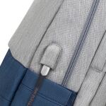Rivacase 7567 43,9 cm (17.3") Rand Blau, Grau