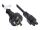 Alcasa P8005-S018 Stromkabel Schwarz 1,8 m Netzstecker Typ I C5-Koppler