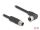 DELOCK M12 Kabel L-kodiert 4 Pin St zu Bu r. gew. PUR 2m sw