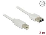 DELOCK Easy-USB-Kabel 2.0 A -> B 3.0m weiß