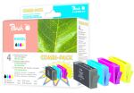 Peach H364XL bk, c, m, y Spar Pack Tintenpatronen