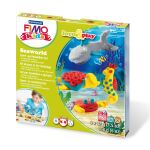 Staedtler FIMO kids 8034 Modellierton 42 g Grau, Rot,...