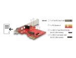 DELOCK PCI Express Karte > 1x intern M.2 Key E - Low Profile