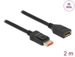 DELOCK DisplayPort Verlängerungskabel 8K 60 Hz 2 m