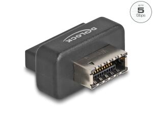 DeLOCK USB 5 Gbps Adapter Pfostenbuchse zu intern Typ-E Key A Buchse mit Gehäuse