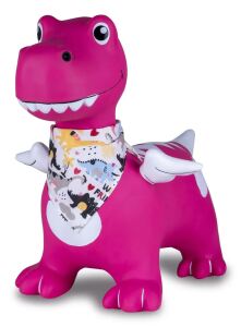 Jamara Hüpftier Dino mit Flügel HoppyDoo pink mit Pumpe