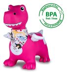 Jamara Hüpftier Dino mit Flügel HoppyDoo pink mit Pumpe