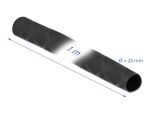 DELOCK Schrumpfschlauch X-Muster rutschfest 1mx15mm schwarz