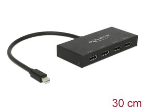 DELOCK Displayport Splitter 1 mini DP Eingang -> 4x 4K Au