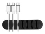DELOCK Kabelhalter mit 7 Durchführungen selbstklebend Set 6