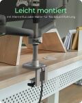 ICY BOX IB-MS505-TI, Monitorständer mit Tischhalterung für drei Monitore bis zu 32’’ (81 cm) und USB/Audio Unterstützung