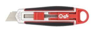 Wedo 78 830 Teppichmesser Schwarz, Rot, Silber Abbrechmesser