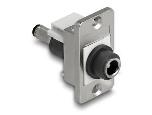 DELOCK Panel Mount DC 5,5 x 2,1 mm Bu zu DC 5,5 x 2,5 mm St