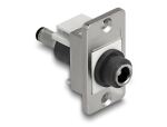 DELOCK Panel Mount DC 5,5 x 2,1 mm Bu zu DC 5,5 x 2,5 mm St