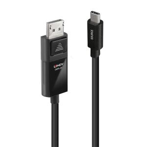 Lindy 43341 Videokabel-Adapter 1 m USB Typ-C DisplayPort Schwarz