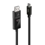 Lindy 43341 Videokabel-Adapter 1 m USB Typ-C DisplayPort Schwarz