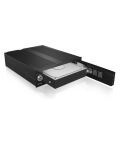 ICY BOX IB-170SK-B, Wechselrahmen, 1x 3,5" SATA I/II/III oder SAS HDD zu 1x SATA Host, EasySwap trägerlos, Alu-Gehäuse, 4cm Lüfter, schwarz