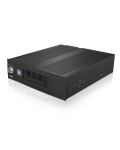 ICY BOX IB-170SK-B, Wechselrahmen, 1x 3,5" SATA I/II/III oder SAS HDD zu 1x SATA Host, EasySwap trägerlos, Alu-Gehäuse, 4cm Lüfter, schwarz