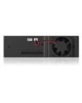 ICY BOX IB-170SK-B, Wechselrahmen, 1x 3,5" SATA I/II/III oder SAS HDD zu 1x SATA Host, EasySwap trägerlos, Alu-Gehäuse, 4cm Lüfter, schwarz