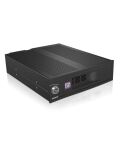 ICY BOX IB-170SK-B, Wechselrahmen, 1x 3,5" SATA I/II/III oder SAS HDD zu 1x SATA Host, EasySwap trägerlos, Alu-Gehäuse, 4cm Lüfter, schwarz